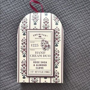 NWT Hand Cream Duo - Rose Shea & Almond Clove